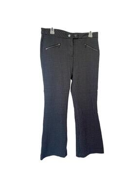Time and Tru Women's Size 10 Black Gray Check Flare Pants